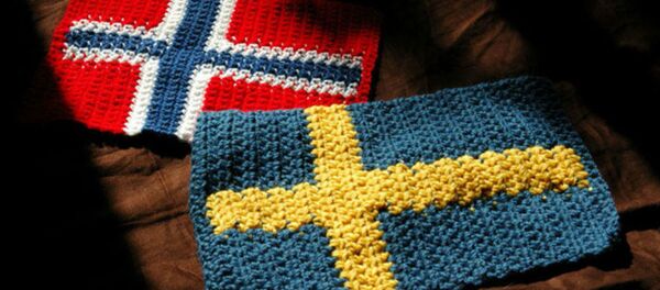 Flags of Norway and Sweden - Sputnik International