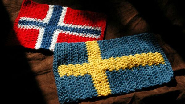 Flags of Norway and Sweden - Sputnik International