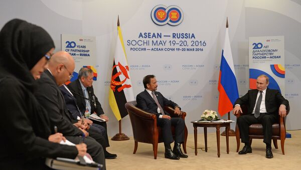 Russian President Vladimir Putin's bilateral meeting with Sultan Hassanal Bolkiah of Brunei Darussalam - Sputnik International