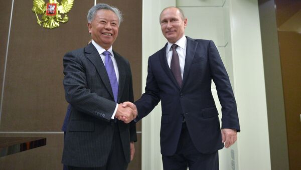 President Vladimir Putin's meeting with President of Asian Infrastructure Investment Bank Jin Liqun - Sputnik International