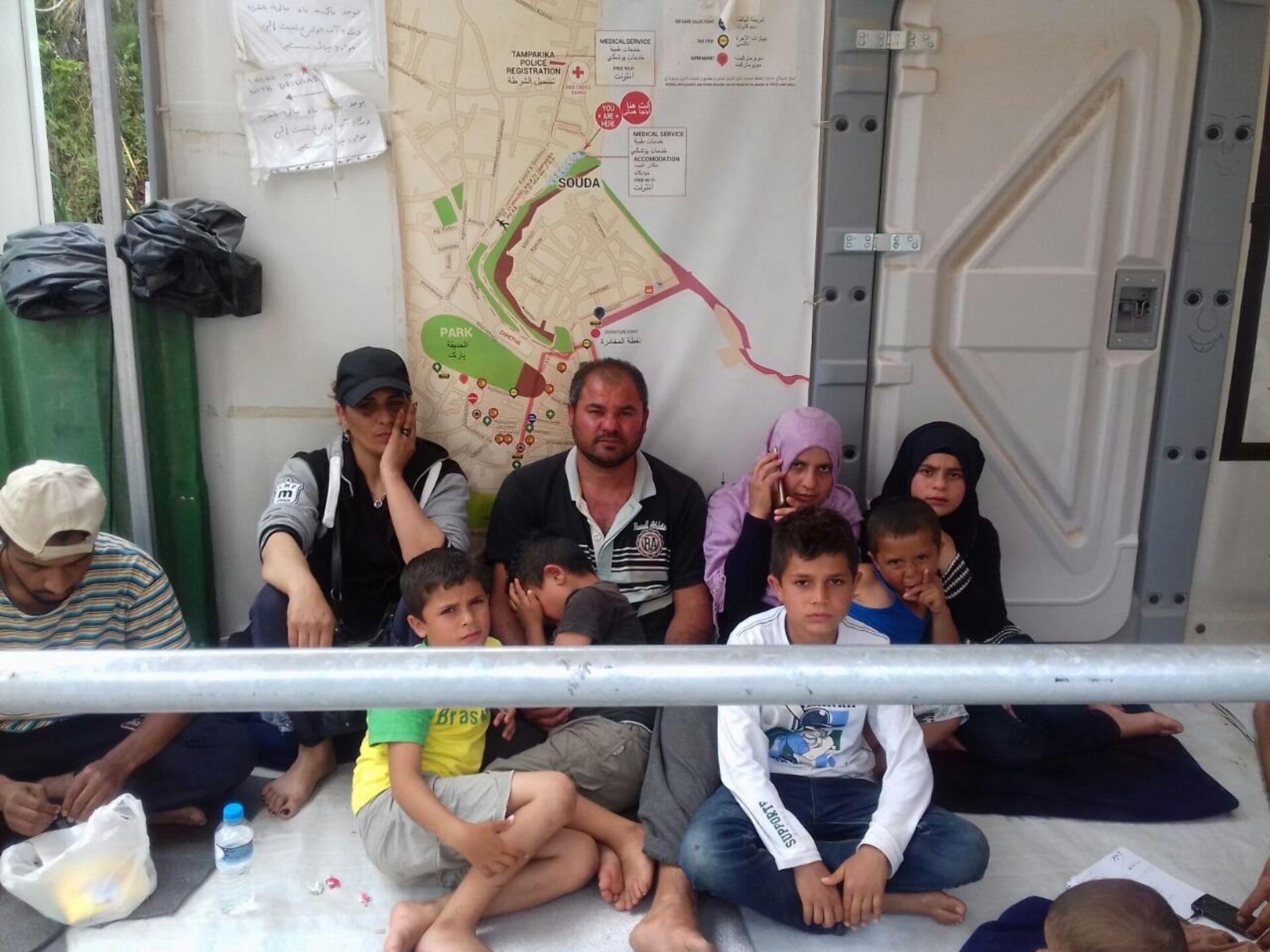 On 17th May, 28 Syrian & Palestinian refugees (adults) went on hunger strike in Chios, Greece. They demand asylum information and interviews for their applications. - Sputnik International, 1920, 31.05.2022