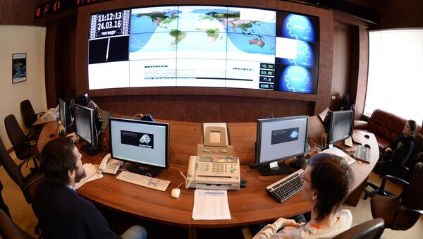 The satellite mission control center at the Lavochkin Research and Production Association, in the Moscow region - Sputnik International