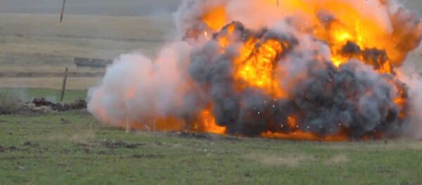 Portable flamethrower Shmel Portable flamethrower Shmel - Sputnik International