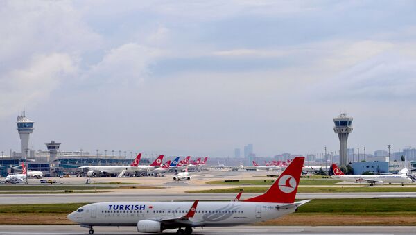 Turkish Airlines plane at the Ataturk Airport. (File) - Sputnik International