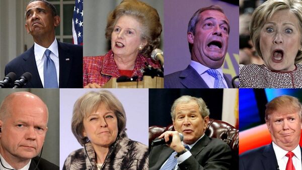 A collage of US and British politicians - Sputnik International