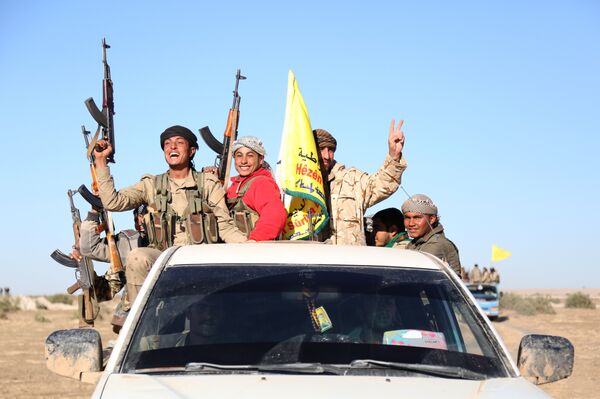 Fighters from the Syrian Democratic Forces (SDF) (File) Fighters from the Syrian Democratic Forces (SDF) (File) - Sputnik International