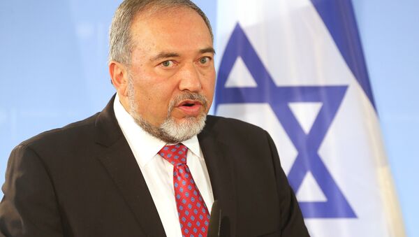 Avigdor Lieberman speaks during a press conference after meeting with his German counterpart on June 30, 2014 in Berlin. - Sputnik International