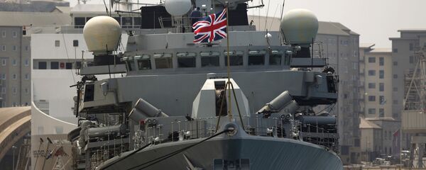 Britain's Royal Navy warship HMS Westminster sits docked in Gibraltar, Monday, Aug. 19, 2013 - Sputnik International