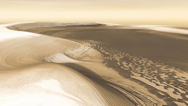 Chasma Boreale and North Polar Ice Cap of Mars - Sputnik International