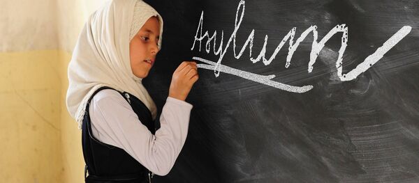 Writing on a school board Writing on a school board - Sputnik International