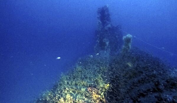 The wreckage of a British submarine that was sunk off the coast of Sardinia during World War II. The wreckage of a British submarine that was sunk off the coast of Sardinia during World War II. - Sputnik International