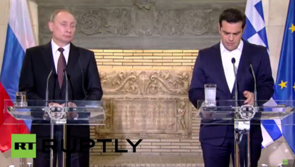 Russian President Putin, Greek PM Tsipras Hold Joint Press Conference - Sputnik International
