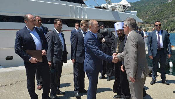Russian President Putin Visits Mount Athos - Sputnik International