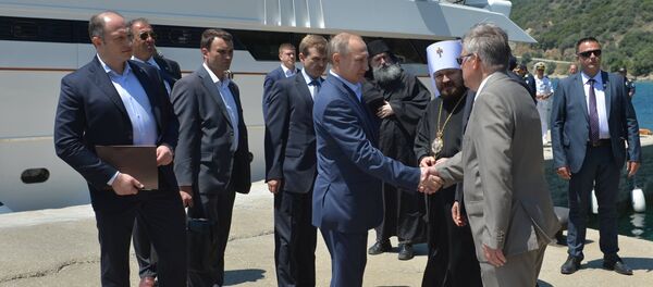 Russian President Putin Visits Mount Athos - Sputnik International