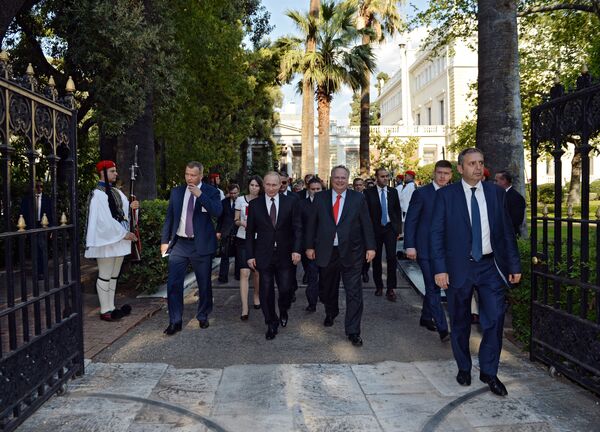 President Vladimir Putin visits Greece - Sputnik International