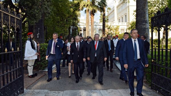 President Vladimir Putin visits Greece - Sputnik International