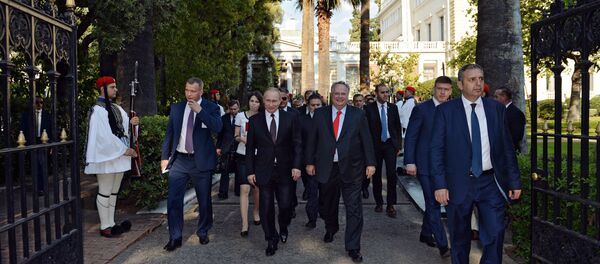 President Vladimir Putin visits Greece - Sputnik International