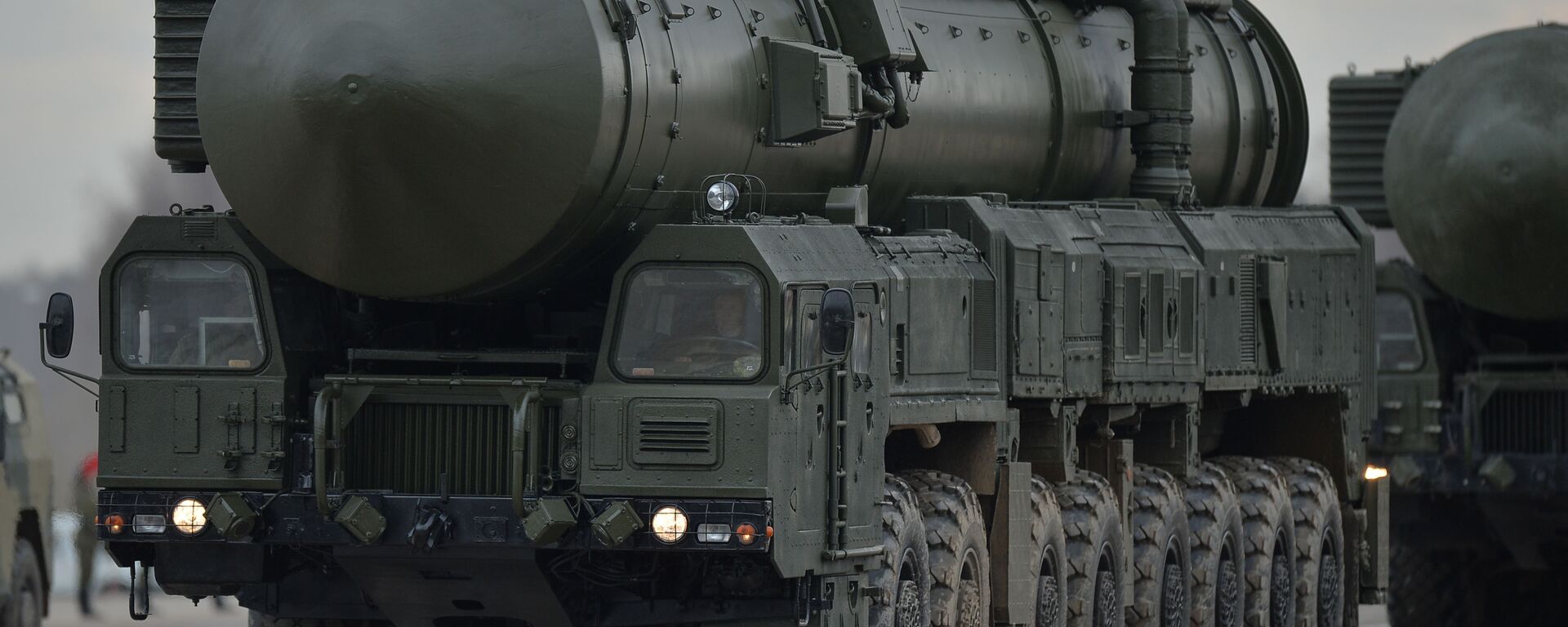 An intercontinental ballistic missile Yars of the mechanized column of the Central Military District's Moscow Garrison during the rehearsal of the military parade to mark the 71st Anniversary of the Victory in the Great Patriotic War, at the Alabino training ground, Moscow Region. - Sputnik International, 1920, 08.11.2022