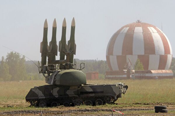 Russian Buk-M2 air defense system is displayed at a military show at the international forum Technologies in machine building 2010 in Zhukovsky, outside Moscow.  - Sputnik International
