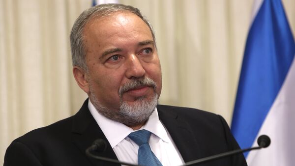Avigdor Lieberman, the head of hardline nationalist party Yisrael Beitenu, is seen during a ceremony in which he signed a coalition agreement with the Israeli prime minister at the Knesset, the Israeli parliament in Jerusalem - Sputnik International