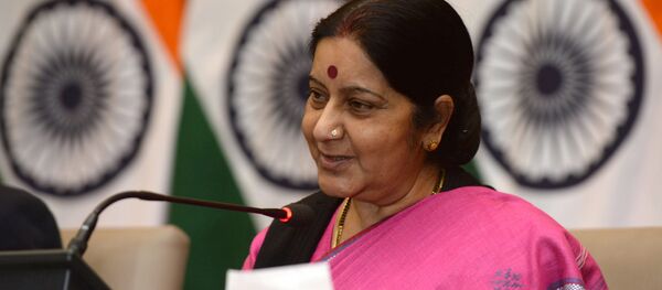 Indian Foreign Minister Sushma Swaraj Indian Foreign Minister Sushma Swaraj - Sputnik International