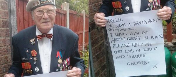 David Kennedy who served in World War II in the Arctic Convoy (HMS Domett - K473). - Sputnik International