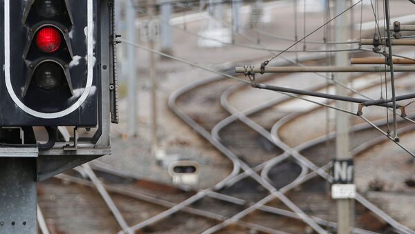 French state-owned railway company SNCF tracks are seen in Nantes, France, May 31, 2016 as railway workers will start a national railway strike on Tuesday evening. - Sputnik International