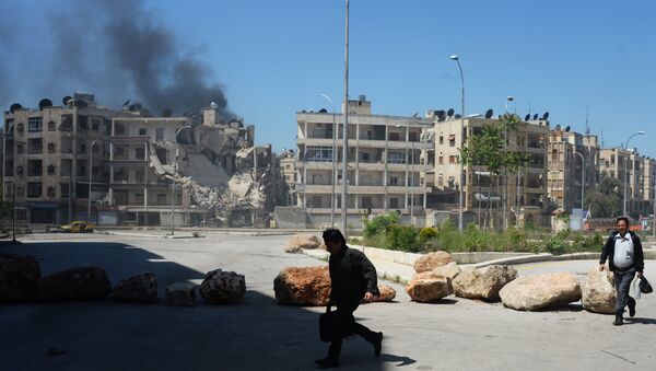Militants shell a district in Aleppo - Sputnik International