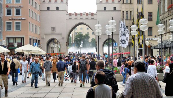 People in streets of Munich, Germany. - Sputnik International