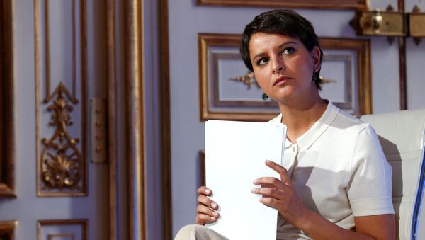 French Education Minister Najat Vallaud-Belkacem attends a news conference following a government meeting on radicalisation and fight against terrorism at the Hotel Matignon in Paris, France, May 9, 2016 - Sputnik International