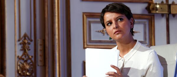 French Education Minister Najat Vallaud-Belkacem attends a news conference following a government meeting on radicalisation and fight against terrorism at the Hotel Matignon in Paris, France, May 9, 2016 French Education Minister Najat Vallaud-Belkacem attends a news conference following a government meeting on radicalisation and fight against terrorism at the Hotel Matignon in Paris, France, May 9, 2016 - Sputnik International