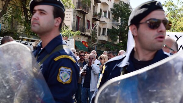 Police officers, Athens - Sputnik International
