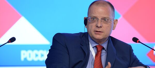 Konstantin Dolgov, Russian Foreign Ministry Commissioner for Human Rights, Democracy and the Rule of Law, during the session The journalist in the post-mainstream age at the forum The New Era of Journalism: Farewell to Mainstream at the Rossiya Segodnya International Multimedia Press Center. - Sputnik International
