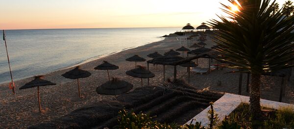 A beach at the Bel Azur Hotel area in Hammamet - Sputnik International