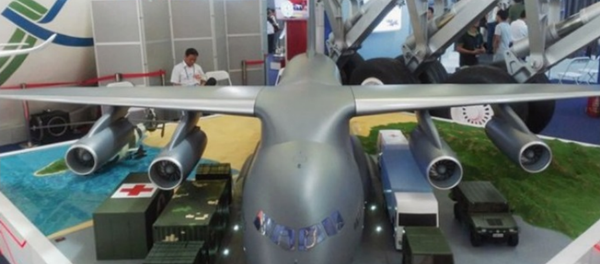 A model of the Xian Y-20 A model of the Xian Y-20 - Sputnik International