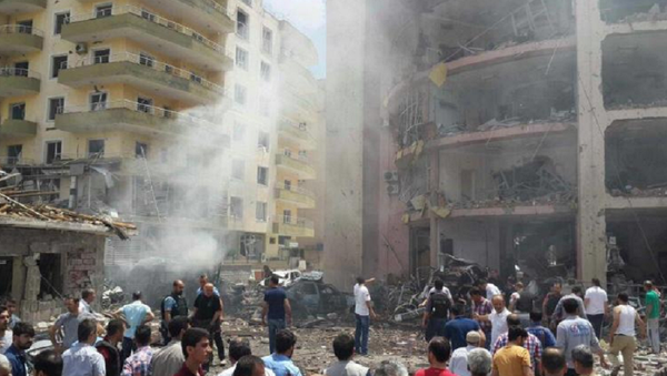 Car Bomb Explosion Hits Police Station in Turkish Province of Mardin - Sputnik International