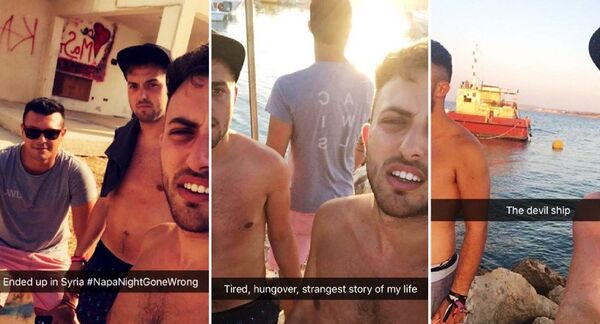 The young men documented their experience with selfies. - Sputnik International