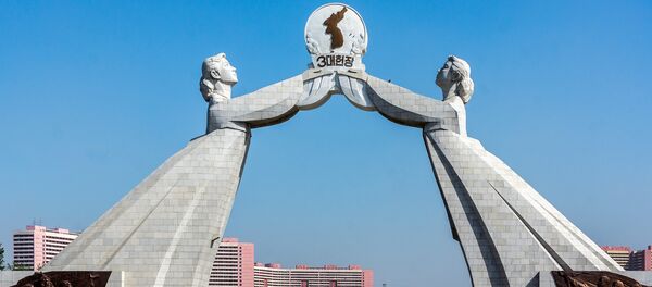 Women of Korea, symbolising the wish for korean reunification Women of Korea, symbolising the wish for korean reunification - Sputnik International