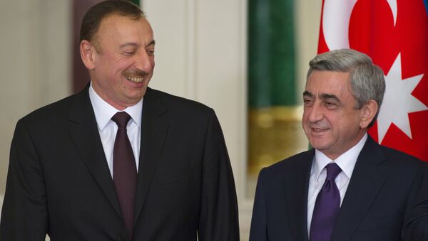 Azerbaijan President Ilkham Aliyev and Armenian President Serzh Sargsyan. File photo - Sputnik International