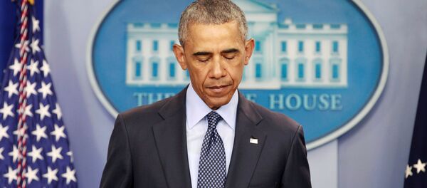 U.S. President Barack Obama speaks about the worst mass shooting in U.S. history that took place in Orlando, Florida, at the White House in Washington, U.S., June 12, 2016 - Sputnik International