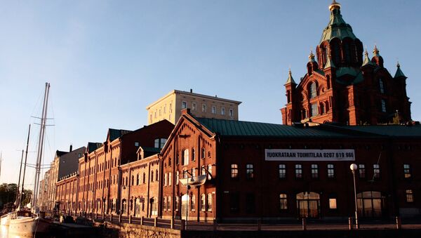 Finland. Helsinki. Kanava Terminal and Assumption Cathedral. - Sputnik International