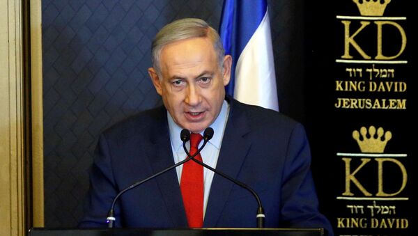 Israeli Prime Minister Benjamin Netanyahu speaks during a meeting with ambassadors from NATO member states, in Jerusalem June 14, 2016. - Sputnik International