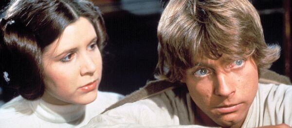 Star Wars actors Carrie Fisher, Mark Hamill, 1977 Star Wars actors Carrie Fisher, Mark Hamill, 1977 - Sputnik International