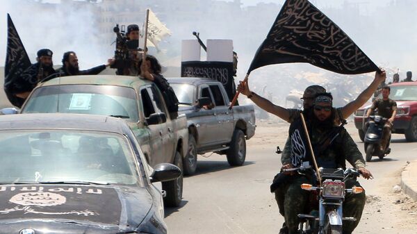 Militants from Al-Qaeda's Syrian affiliate Al-Nusra Front. File photo - Sputnik International