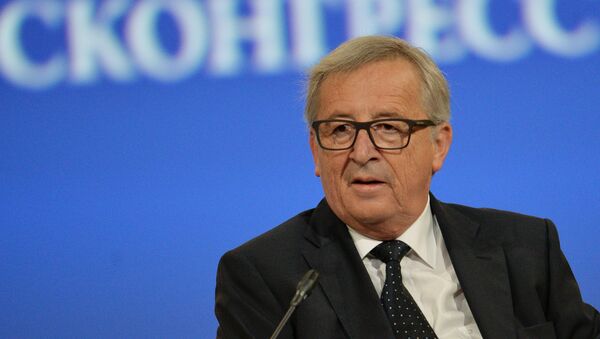 President of the European Commission Jean-Claude Juncker at the opening ceremony of the St. Petersburg International Economic Forum. - Sputnik International