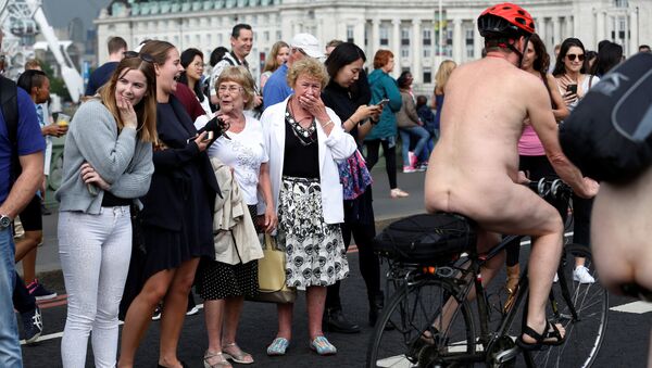World Naked Bike Ride in London, 11 June 2011. - Sputnik International