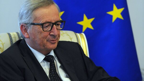 President of the European Commission Jean-Claude Juncker speaks at the SPIEF 2016 - Sputnik International