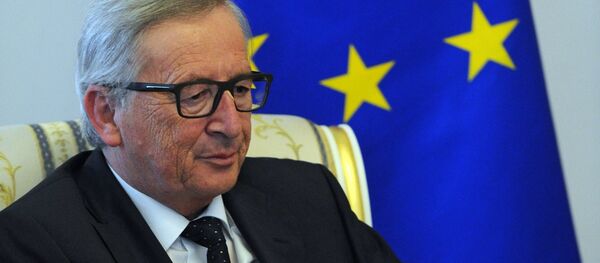 President of the European Commission Jean-Claude Juncker speaks at the SPIEF 2016 - Sputnik International
