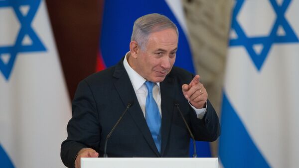 Israeli Prime Minister Benjamin Netanyahu during a joint news conference with Russian President Vladimir Putin in the Kremlin - Sputnik International