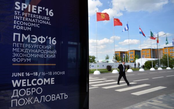 Preparations for St. Petersburg International Economic Forum's opening - Sputnik International